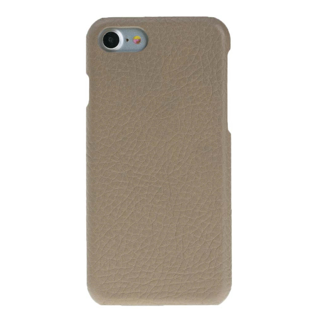 iPhone 8 Plus / 7 Plus Beige Leather Snap-On Case - Hardiston - 1