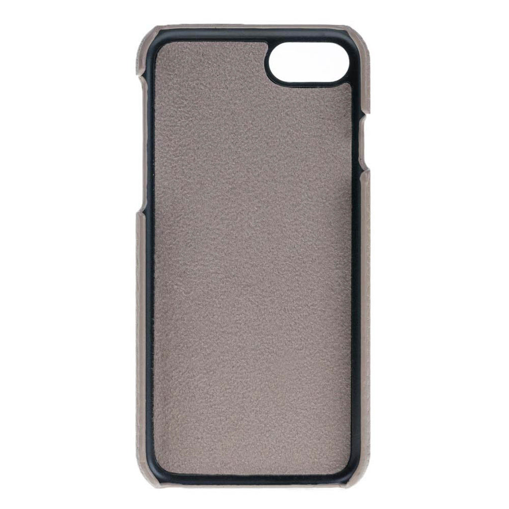 iPhone 8 Plus / 7 Plus Beige Leather Snap-On Case - Hardiston - 3