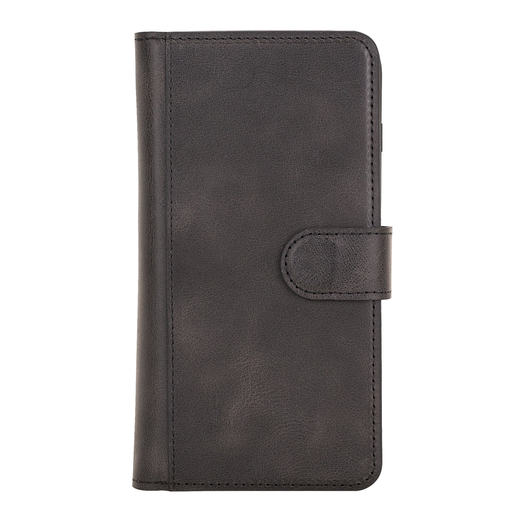 iPhone 8 Plus / 7 Plus Black Leather Detachable Dual 2-in-1 Wallet Case with Card Holder and MagSafe - Hardiston - 5