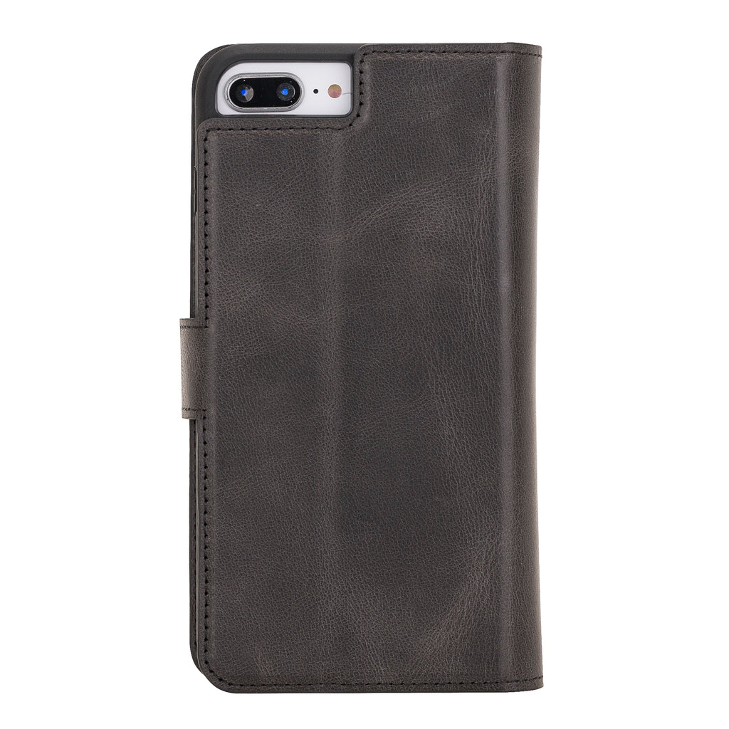 iPhone 8 Plus / 7 Plus Black Leather Detachable Dual 2-in-1 Wallet Case with Card Holder and MagSafe - Hardiston - 6