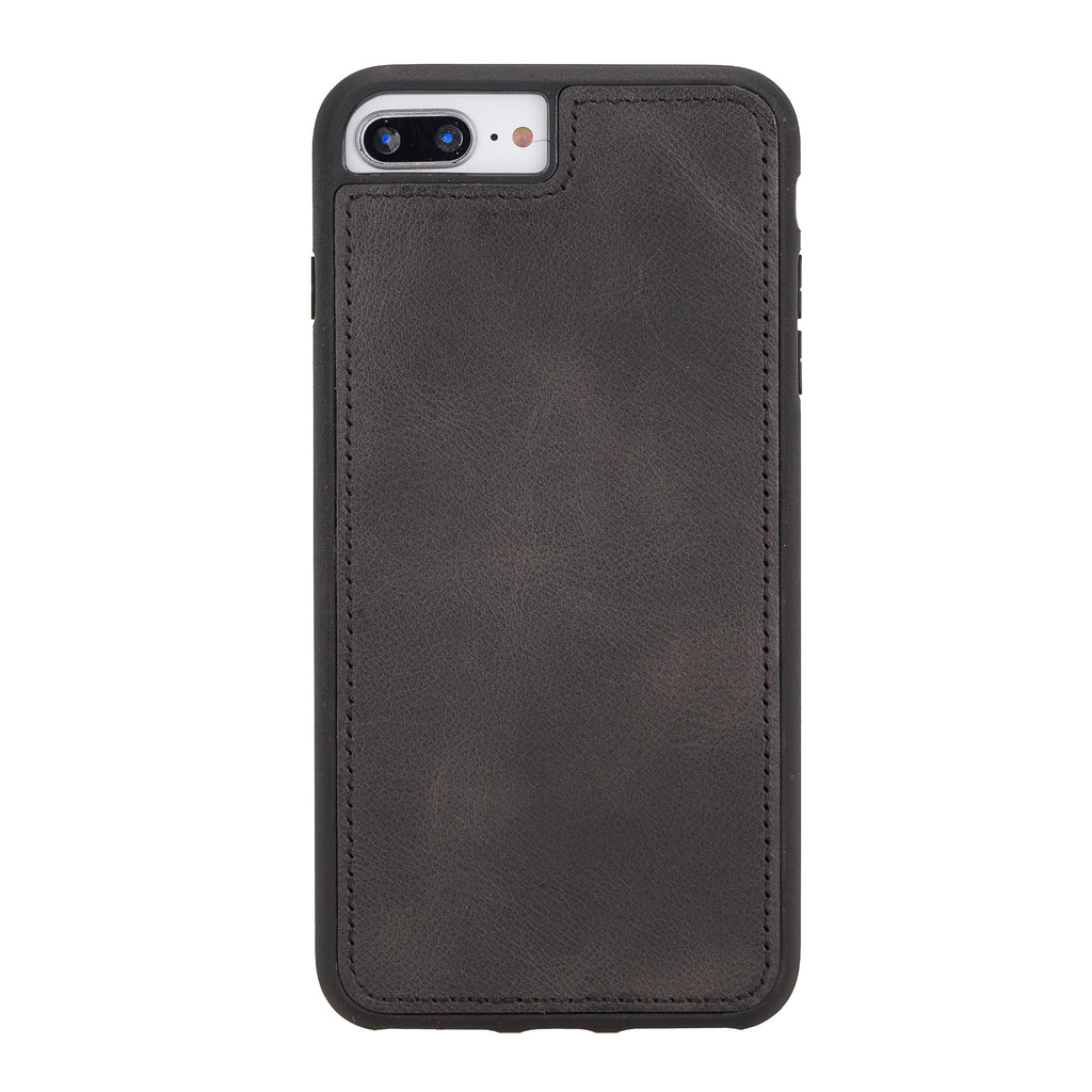 iPhone 8 Plus / 7 Plus Black Leather Detachable Dual 2-in-1 Wallet Case with Card Holder and MagSafe - Hardiston - 7