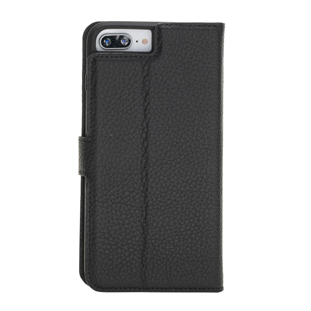 iPhone 8 Plus / 7 Plus Black Leather Detachable 2-in-1 Wallet Case with Card Holder and MagSafe - Hardiston - 5