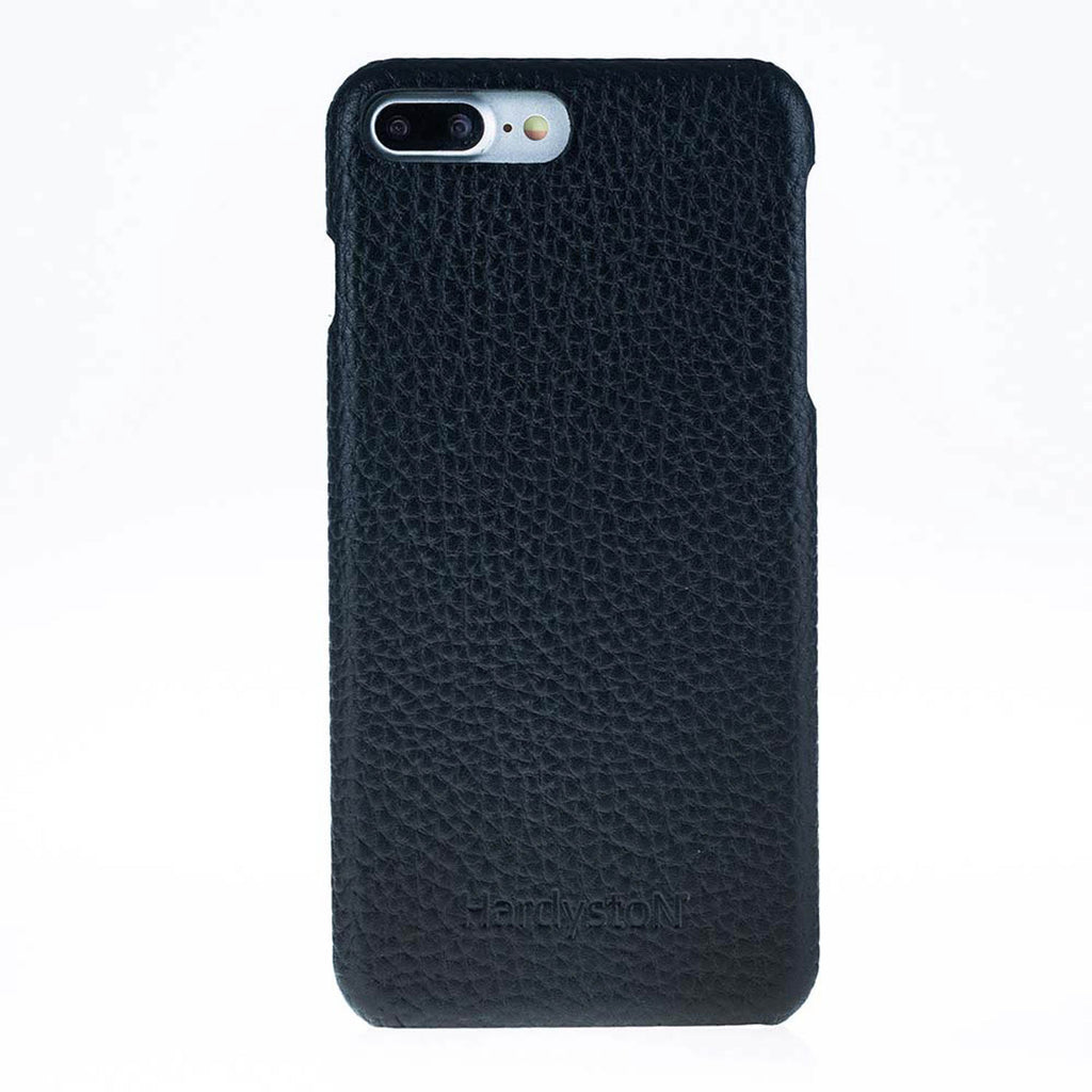 iPhone 8 Plus / 7 Plus Black Leather Snap-On Case - Hardiston - 1