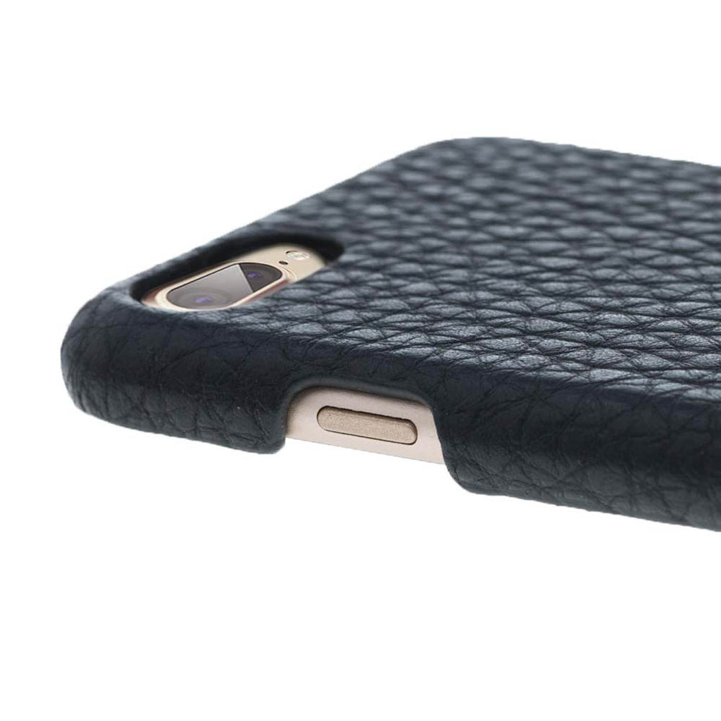 iPhone 8 Plus / 7 Plus Black Leather Snap-On Case - Hardiston - 6