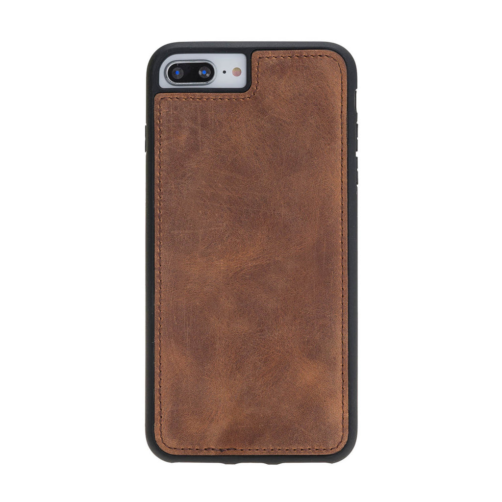 iPhone 8 Plus / 7 Plus Brown Leather Detachable Dual 2-in-1 Wallet Case with Card Holder and MagSafe - Hardiston - 7