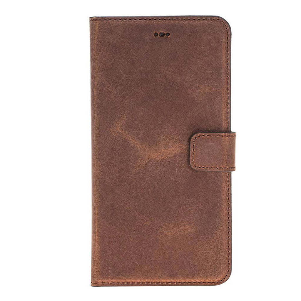 iPhone 8 Plus / 7 Plus Brown Leather Detachable 2-in-1 Wallet Case with Card Holder and MagSafe - Hardiston - 4