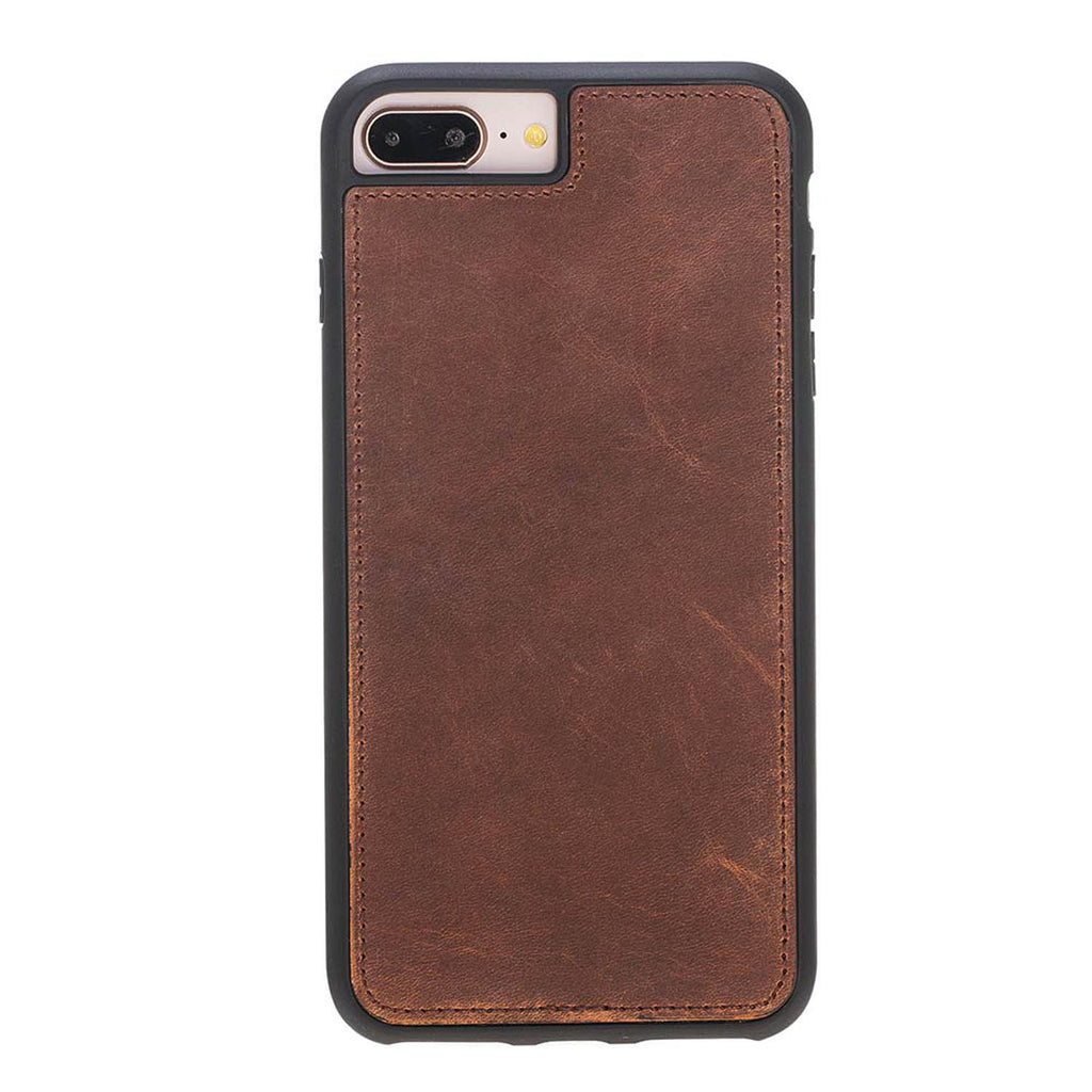 iPhone 8 Plus / 7 Plus Brown Leather Detachable 2-in-1 Wallet Case with Card Holder and MagSafe - Hardiston - 6