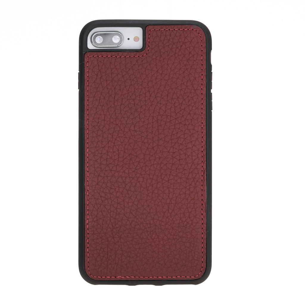iPhone 8 Plus / 7 Plus Burgundy Leather Detachable 2-in-1 Wallet Case with Card Holder and MagSafe - Hardiston - 6