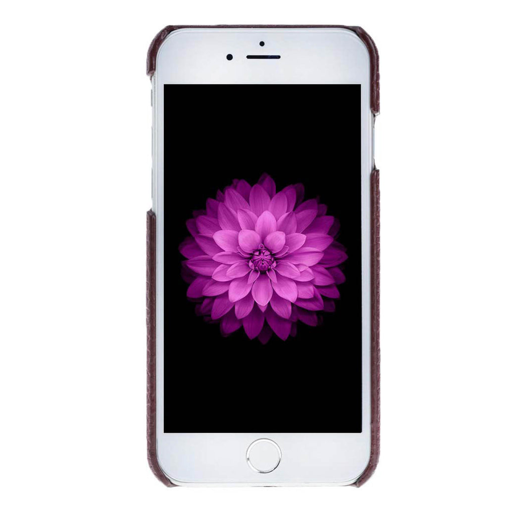 iPhone 8 Plus / 7 Plus Burgundy Leather Snap-On Case - Hardiston - 2