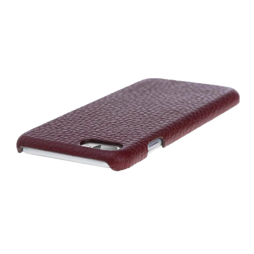iPhone 8 Plus / 7 Plus Burgundy Leather Snap-On Case - Hardiston - 4