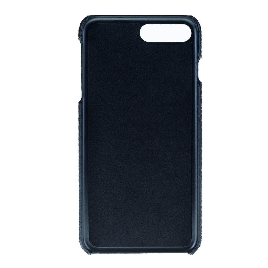 iPhone 8 Plus / 7 Plus Dark Brown Leather Snap-On Case with Card Holder - Hardiston - 2