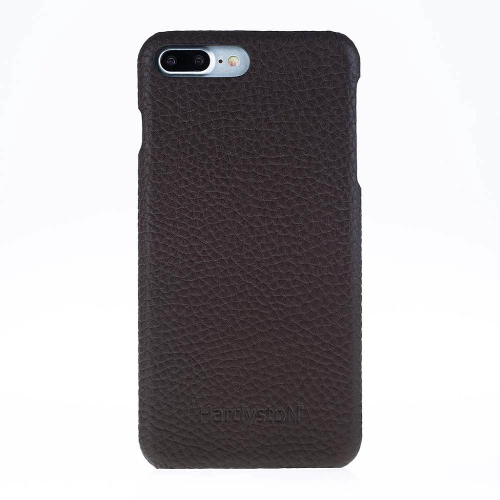 iPhone 8 Plus / 7 Plus Dark Brown Leather Snap-On Case - Hardiston - 1