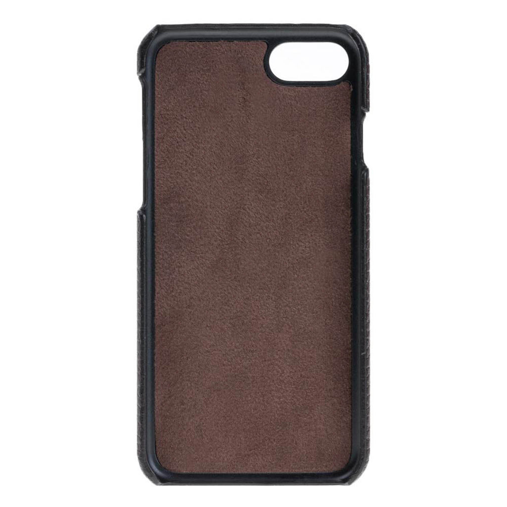 iPhone 8 Plus / 7 Plus Dark Brown Leather Snap-On Case - Hardiston - 3
