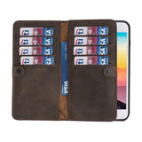 iPhone 8 Plus / 7 Plus Mocha Leather Detachable Dual 2-in-1 Wallet Case with Card Holder and MagSafe - Hardiston - 2