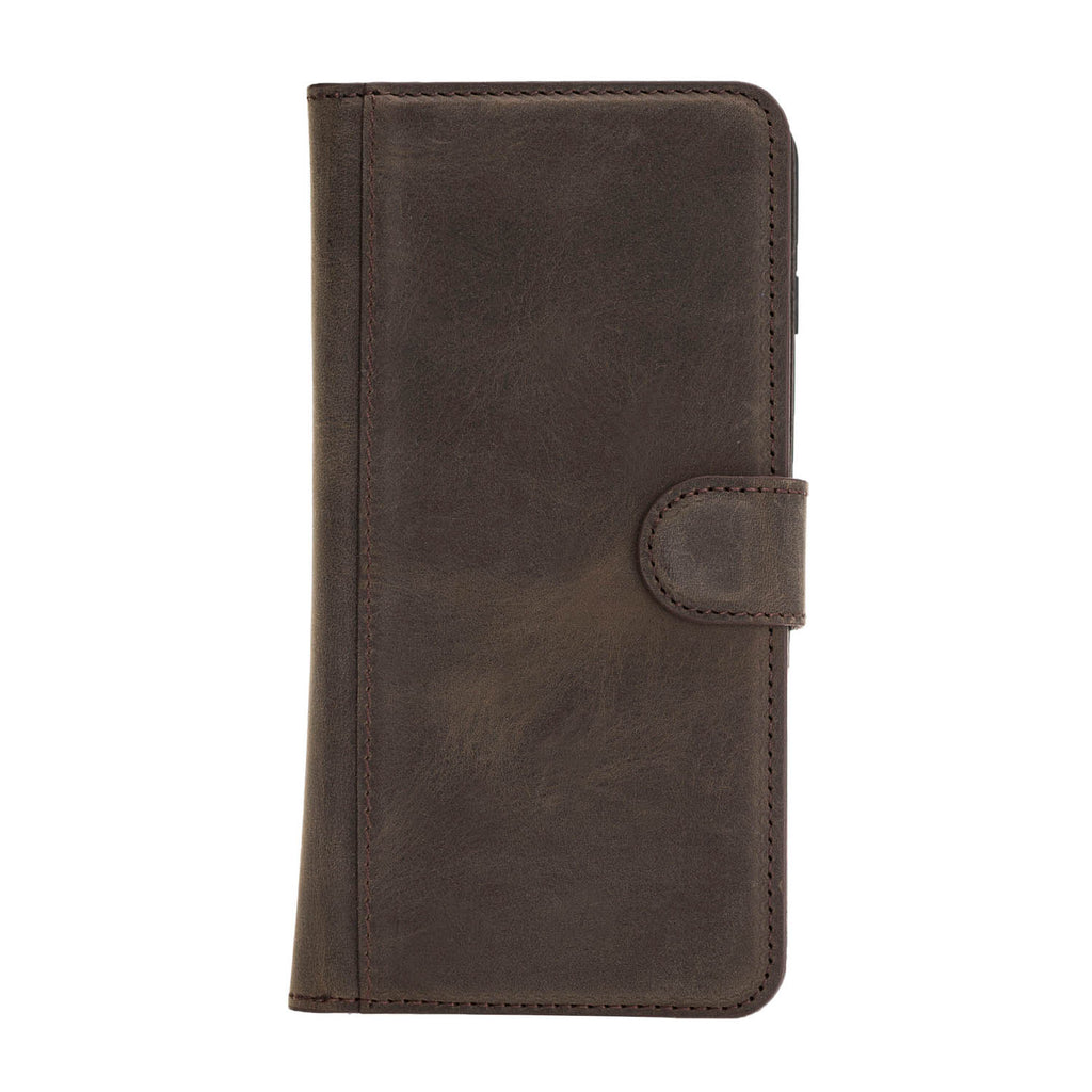 iPhone 8 Plus / 7 Plus Mocha Leather Detachable Dual 2-in-1 Wallet Case with Card Holder and MagSafe - Hardiston - 5