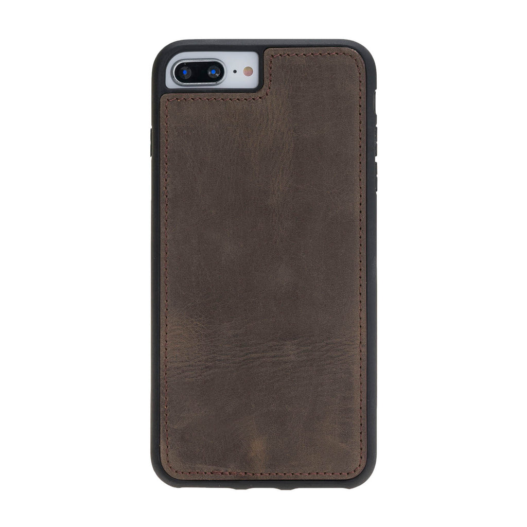 iPhone 8 Plus / 7 Plus Mocha Leather Detachable Dual 2-in-1 Wallet Case with Card Holder and MagSafe - Hardiston - 7