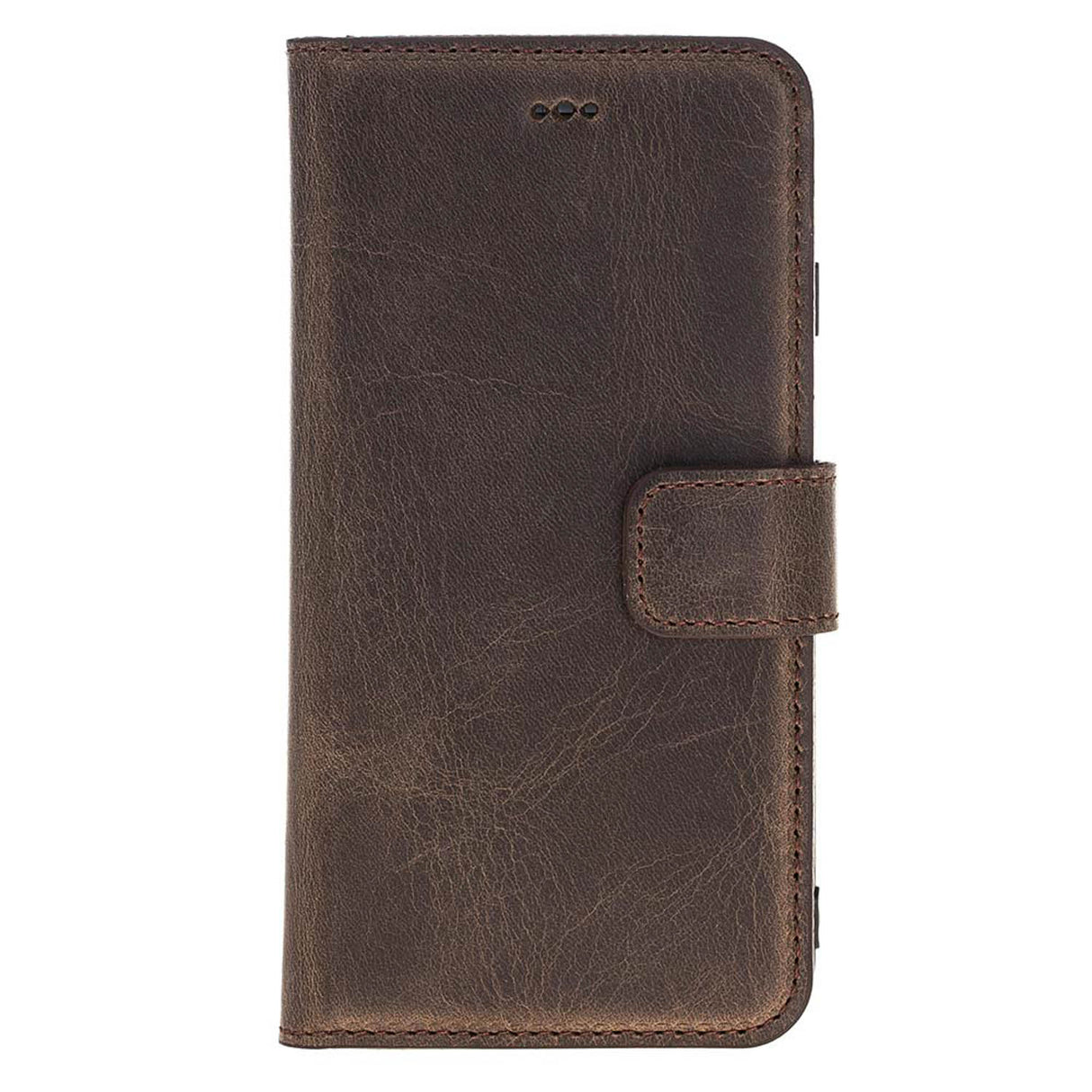 iPhone 8 Plus / 7 Plus Mocha Leather Detachable 2-in-1 Wallet Case with Card Holder and MagSafe - Hardiston - 4