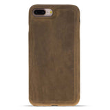 iPhone 8 Plus / 7 Plus Mocha Leather Snap-On Case - Hardiston - 1