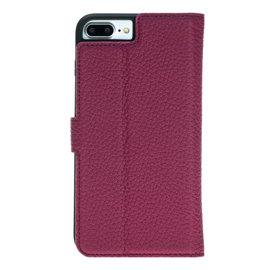 iPhone 8 Plus / 7 Plus Pink Leather Detachable 2-in-1 Wallet Case with Card Holder and MagSafe - Hardiston - 5