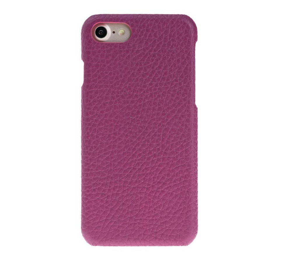 iPhone 8 Plus / 7 Plus Pink Leather Snap-On Case - Hardiston - 1