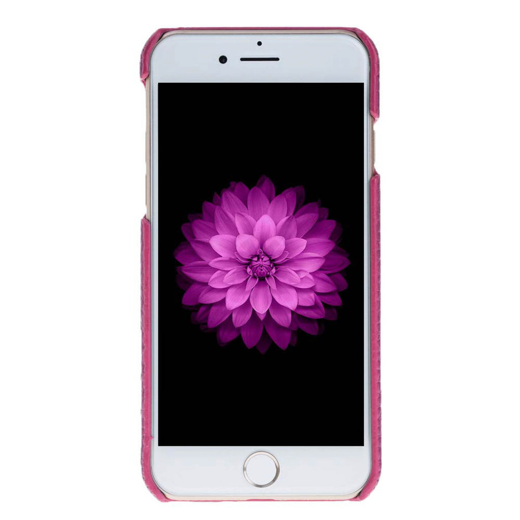 iPhone 8 Plus / 7 Plus Pink Leather Snap-On Case - Hardiston - 2