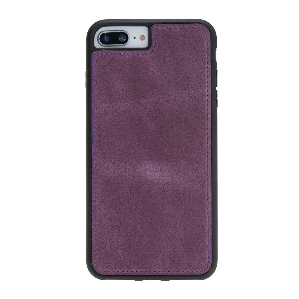 iPhone 8 Plus / 7 Plus Purple Leather Detachable Dual 2-in-1 Wallet Case with Card Holder and MagSafe - Hardiston - 7