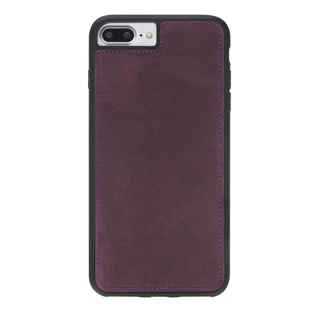 iPhone 8 Plus / 7 Plus Purple Leather Detachable 2-in-1 Wallet Case with Card Holder and MagSafe - Hardiston - 6