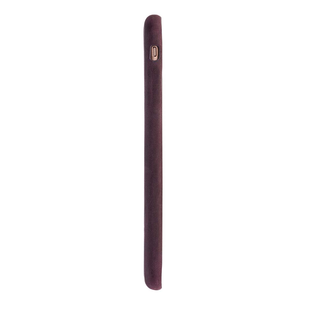 iPhone 8 Plus / 7 Plus Purple Leather Snap-On Case - Hardiston - 5