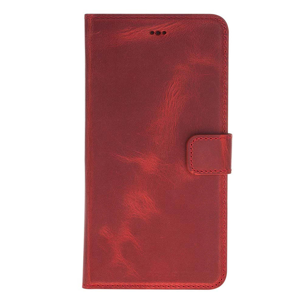 iPhone 8 Plus / 7 Plus Red Leather Detachable 2-in-1 Wallet Case with Card Holder and MagSafe - Hardiston - 4