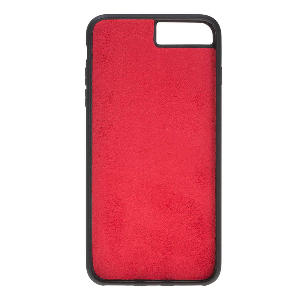 iPhone 8 Plus / 7 Plus Red Leather Detachable 2-in-1 Wallet Case with Card Holder and MagSafe - Hardiston - 7