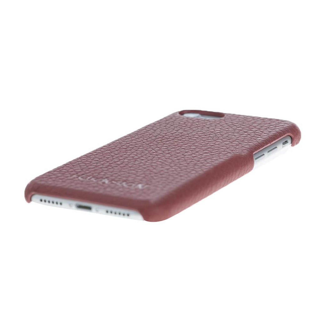 iPhone 8 Plus / 7 Plus Rose Leather Snap-On Case - Hardiston - 4