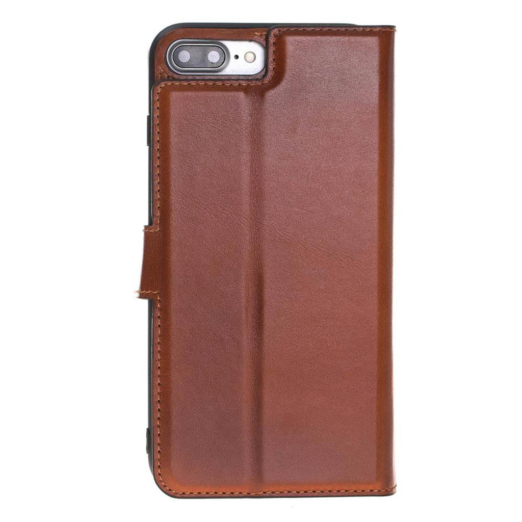 iPhone 8 Plus / 7 Plus Russet Leather Detachable Dual 2-in-1 Wallet Case with Card Holder and MagSafe - Hardiston - 6