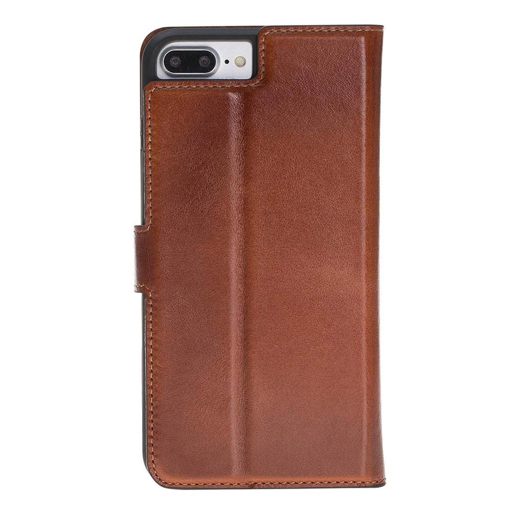iPhone 8 Plus / 7 Plus Russet Leather Detachable 2-in-1 Wallet Case with Card Holder and MagSafe - Hardiston - 5
