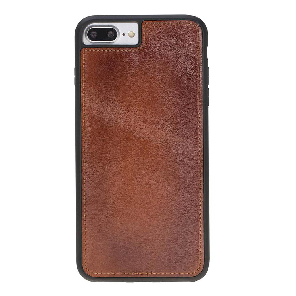 iPhone 8 Plus / 7 Plus Russet Leather Detachable 2-in-1 Wallet Case with Card Holder and MagSafe - Hardiston - 6