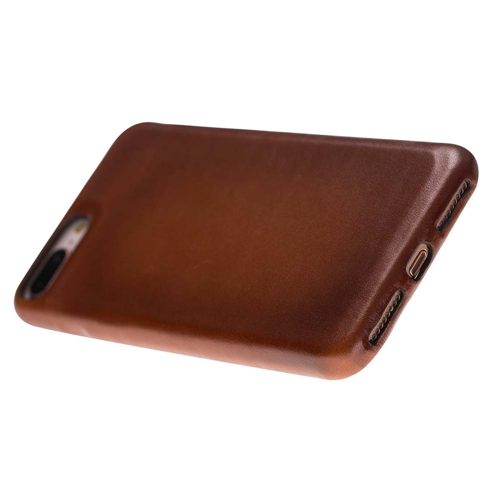 iPhone 8 Plus / 7 Plus Russet Leather Snap-On Case - Hardiston - 4