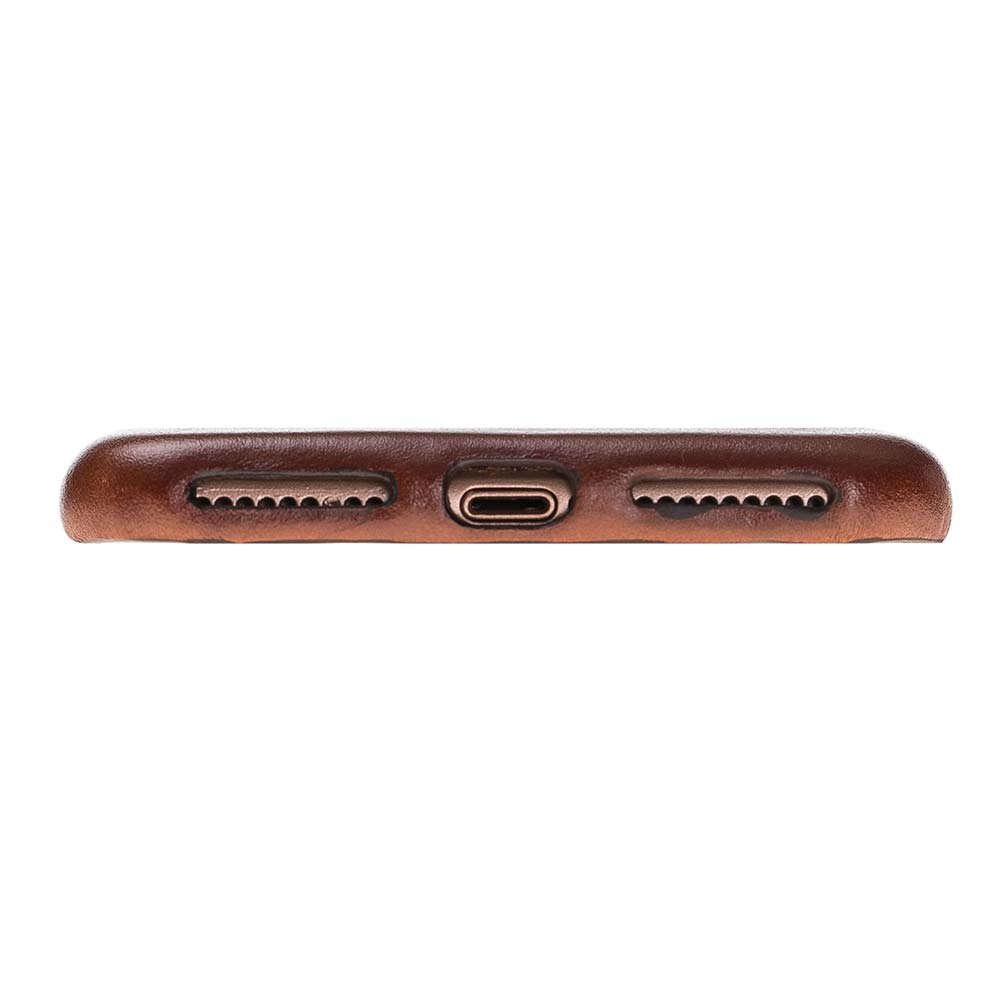 iPhone 8 Plus / 7 Plus Russet Leather Snap-On Case - Hardiston - 6