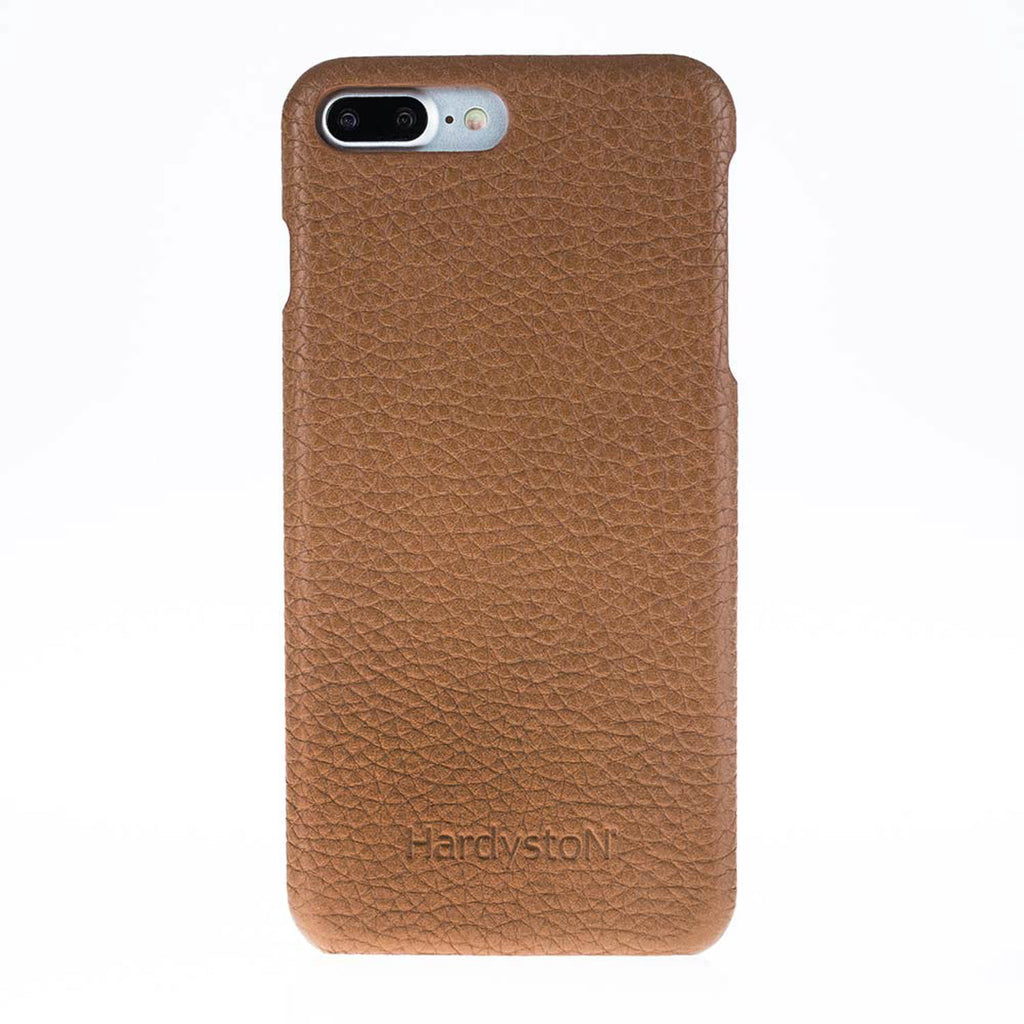 iPhone 8 Plus / 7 Plus Tan Leather Snap-On Case - Hardiston - 1