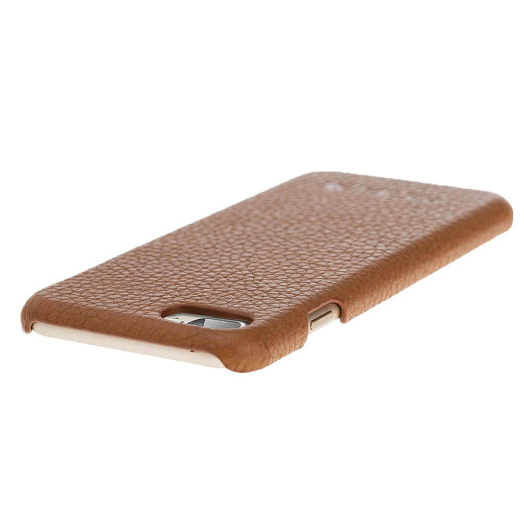 iPhone 8 Plus / 7 Plus Tan Leather Snap-On Case - Hardiston - 5