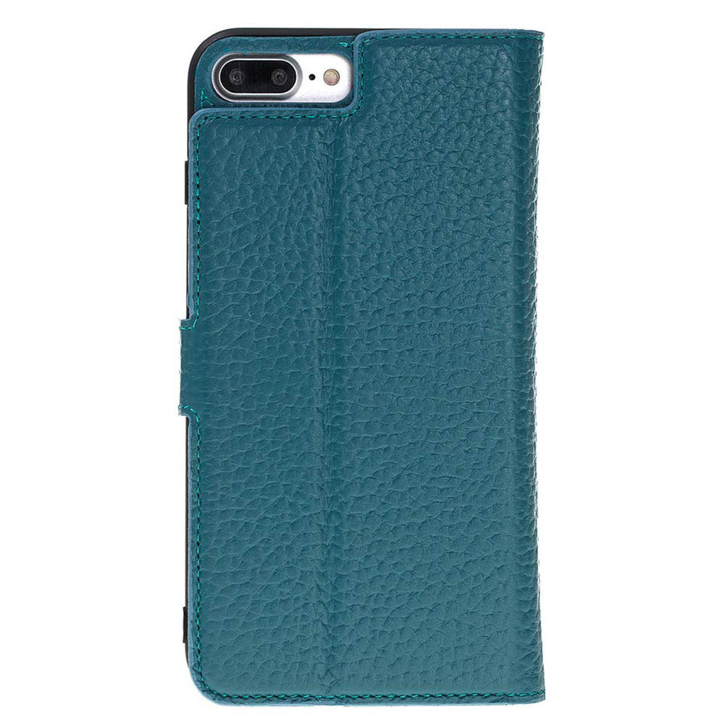 iPhone 8 Plus / 7 Plus Turquoise Leather Detachable 2-in-1 Wallet Case with Card Holder and MagSafe - Hardiston - 5