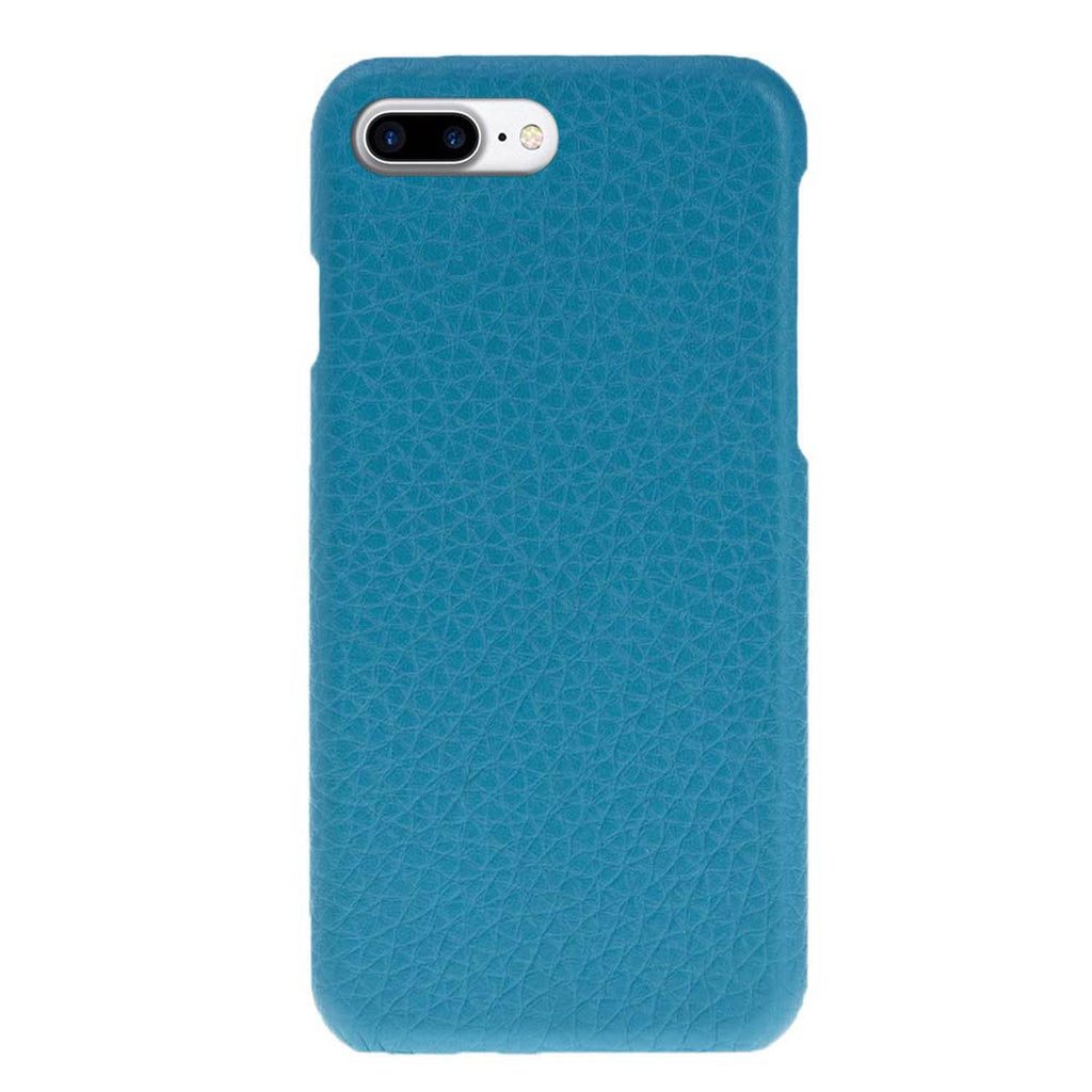 iPhone 8 Plus / 7 Plus Turquoise Leather Snap-On Case - Hardiston - 1