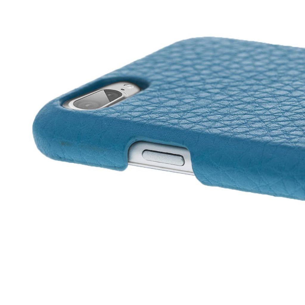 iPhone 8 Plus / 7 Plus Turquoise Leather Snap-On Case - Hardiston - 6