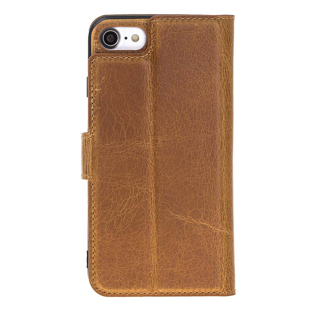 iPhone SE / 8 / 7 Amber Leather Detachable 2-in-1 Wallet Case with Card Holder - Hardiston - 5