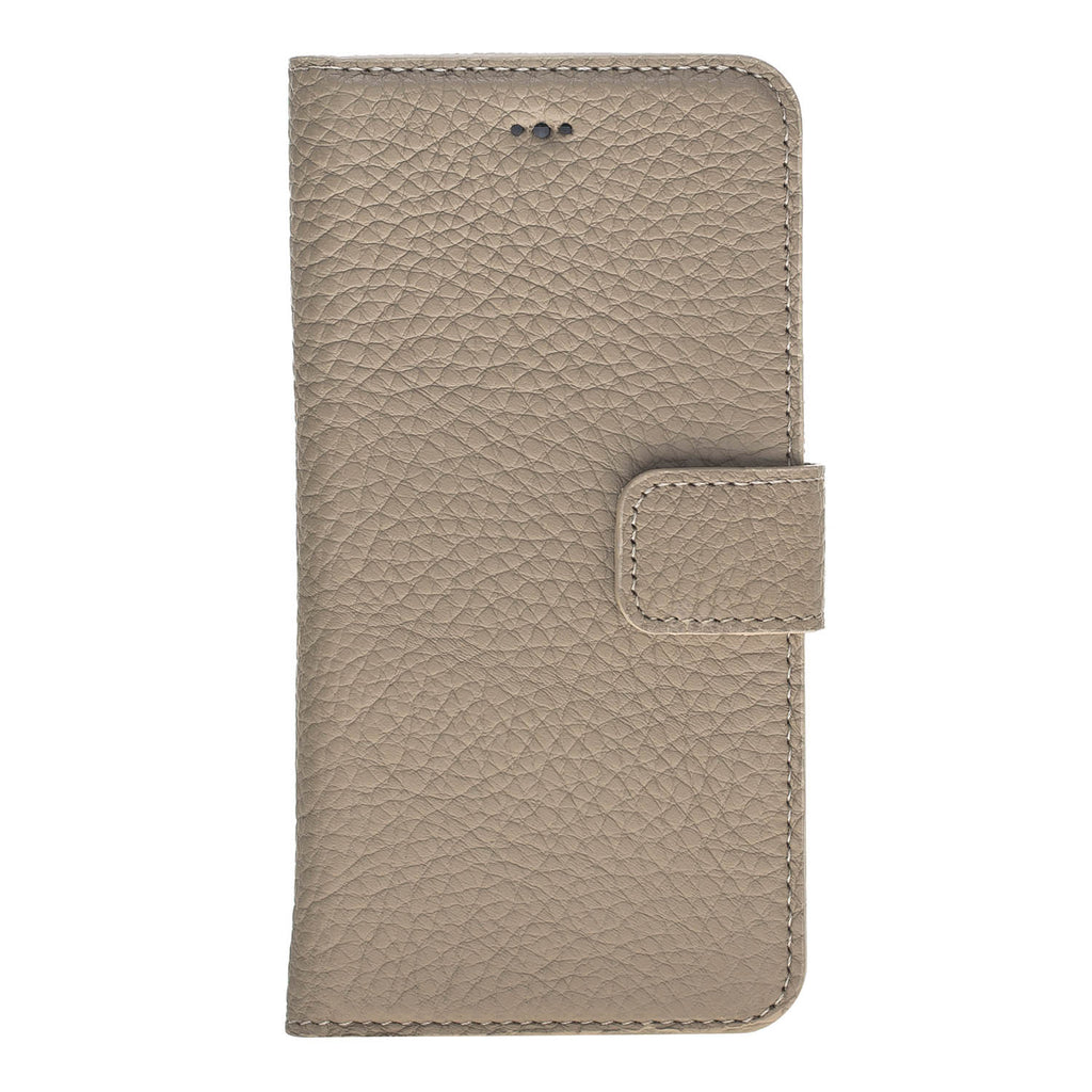 iPhone SE / 8 / 7 Beige Leather Detachable 2-in-1 Wallet Case with Card Holder - Hardiston - 4