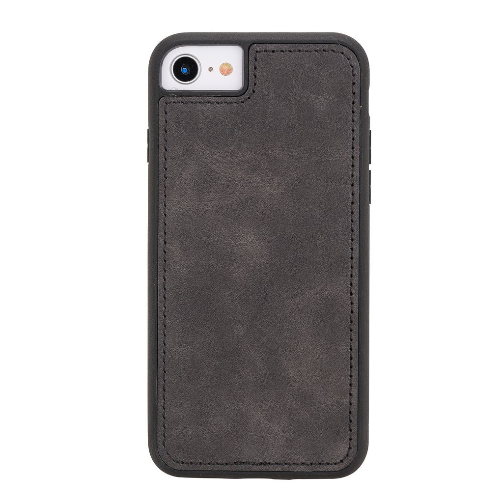 iPhone SE / 8 / 7 Black Leather Detachable Dual 2-in-1 Wallet Case with Card Holder - Hardiston - 7