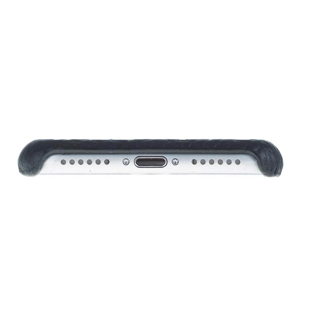 iPhone SE / 8 / 7 Black Leather Snap-On Case with Card Holder - Hardiston - 7
