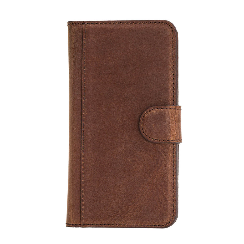 iPhone SE / 8 / 7 Brown Leather Detachable Dual 2-in-1 Wallet Case with Card Holder - Hardiston - 5
