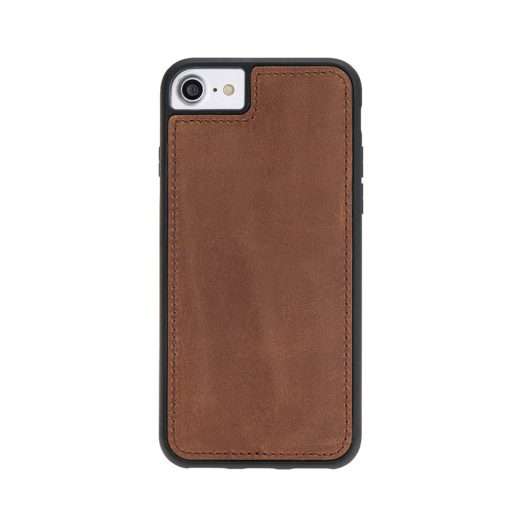 iPhone SE / 8 / 7 Brown Leather Detachable Dual 2-in-1 Wallet Case with Card Holder - Hardiston - 7