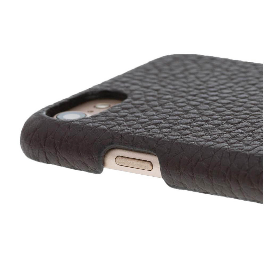 iPhone SE / 8 / 7 Brown Leather Snap-On Case - Hardiston - 5