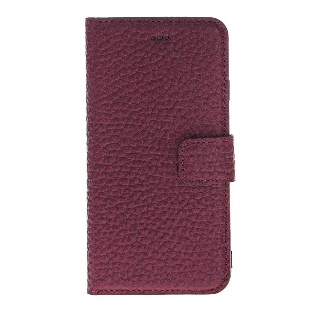 iPhone SE / 8 / 7 Burgundy Leather Detachable 2-in-1 Wallet Case with Card Holder - Hardiston - 4
