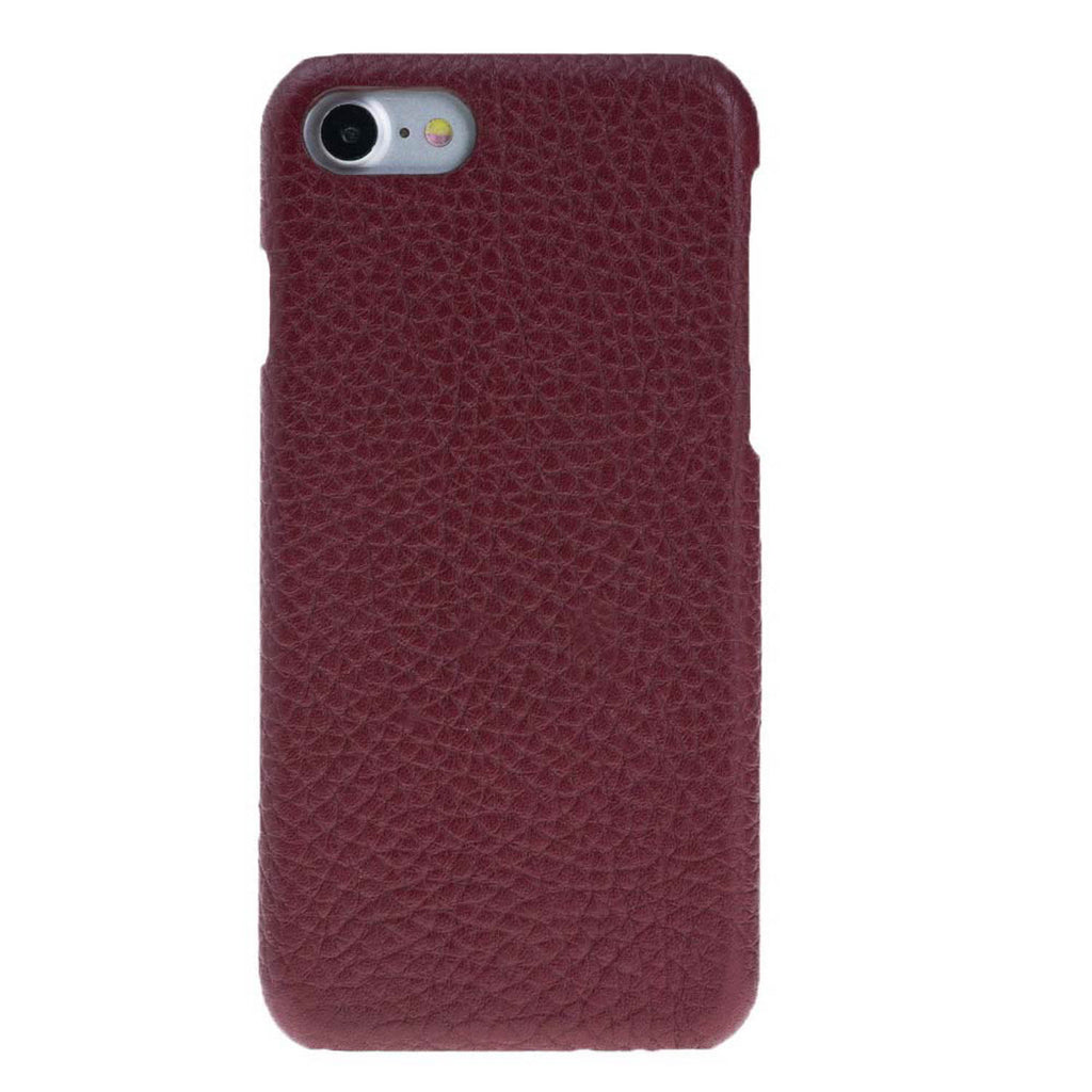 iPhone SE / 8 / 7 Burgundy Leather Snap-On Case - Hardiston - 1